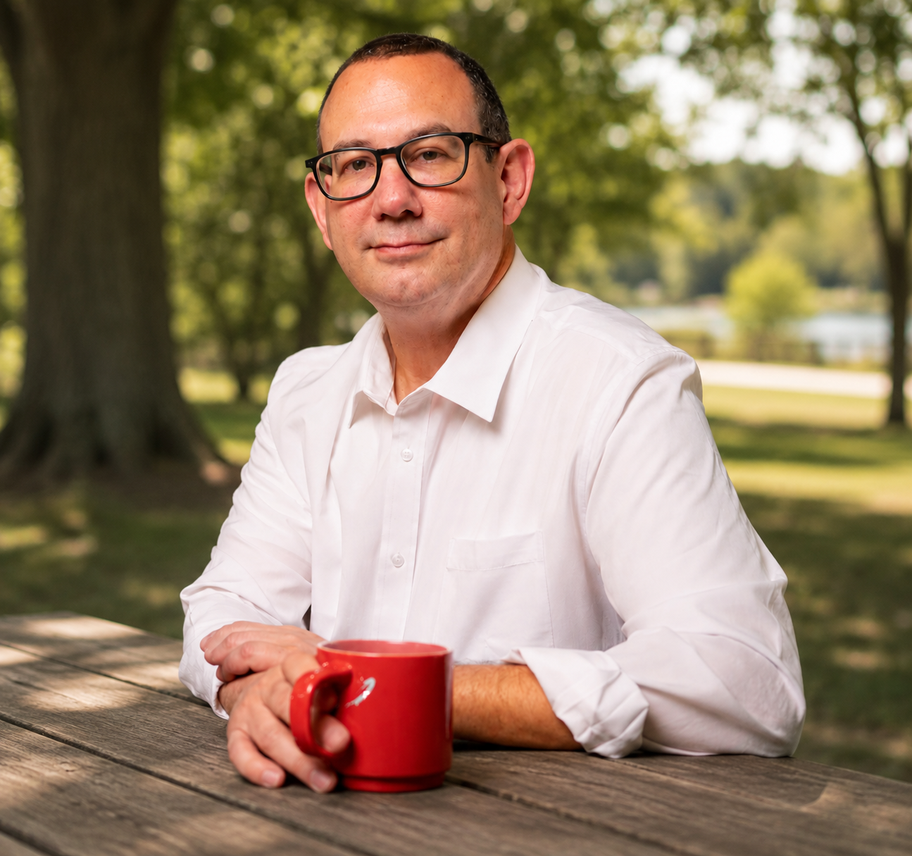 Mark with Coffee Outside Background (1)