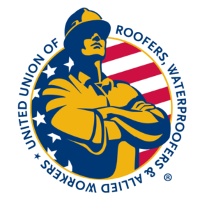 Roofers union logo